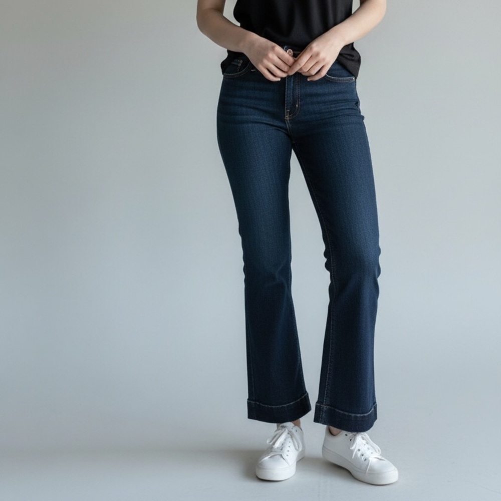 Pilcro Dark Blue Low Rise Bootcut Jeans Size 26